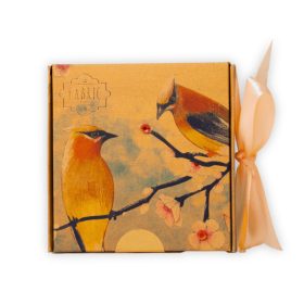   Kézműves cseresznyedrazsé díszdobozban (80g) - díszszalaggal, logózható kártyával