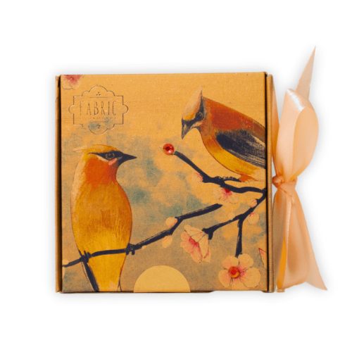 Kézműves cseresznyedrazsé díszdobozban (80g) - díszszalaggal, logózható kártyával