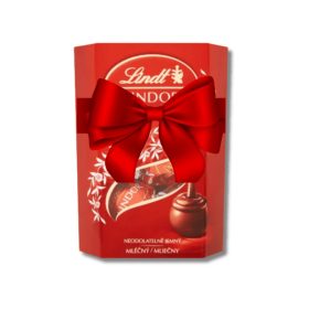   Lindt Lindor tejcsokoládé praliné (50g) – díszszalaggal, logózható kártyával