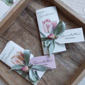 Mini táblás csokoládé nőnapi kártyával (40g)