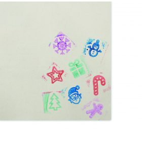 STAMPIE 8 db karácsonyi bélyegzőkészl., bézs