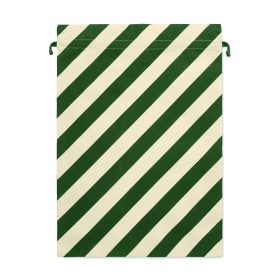 LAUKKU Nagy pamut mikulás tasak, bottle green