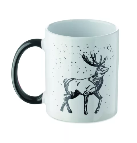 FESTIMUG Karácsonyi kerámia bögre 300ml, deep charcoal grey