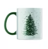 FESTIMUG Karácsonyi kerámia bögre 300ml, sötétzöld