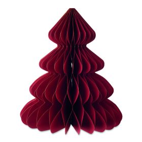 HARMOBIG Papír karácsonyfa dekoráció, piros