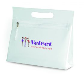 MOONLIGHT Átlátszó kozmetikai táska, fa