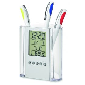 PRODIGY Tolltartó órával, fa