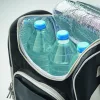 ZIPPER Hűtőtáska elülső zsebbel, fekete