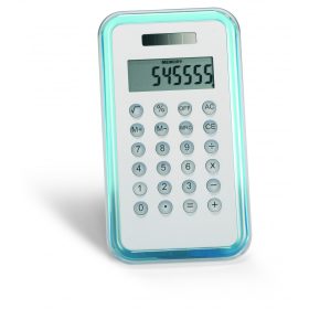 CULCA 8 számjegyes számológép, áttetsző kék