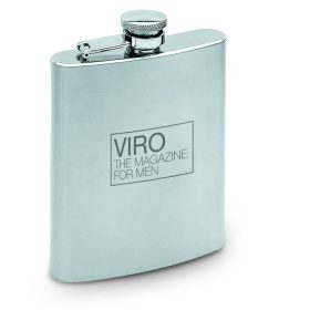 SLIMMY FLASK Laposüveg 175 ml, fakó ezüst