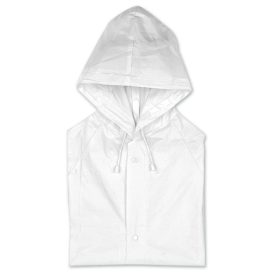 BLADO Kapucnis PVC esőkabát, fehér