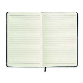 NOTELUX A6 vonalas jegyzetfüzet, fekete