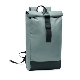   BRIGHT ROLLPACK Fényvisszav. roll top hátizsák, fakó ezüst