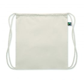 OSOLE DRAW Fairtrade húzózsinóros táska, bézs