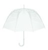 GOTA ⌀102cm/23″ átlátszó esernyő, hajlított markolat., fehér