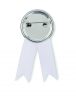 LAZO Szalagos kitűző, fehér
