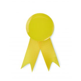 LAZO Szalagos kitűző, sárga