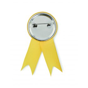 LAZO Szalagos kitűző, sárga