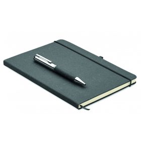 ELEGANOTE Újrahaszn. bőr notesz szett, fekete