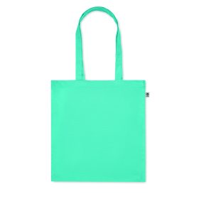 BENTE COLOUR Biopamut bevásárlótáska 220 g, türkiz