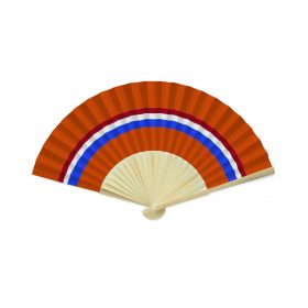 FUNFAN Legyező országzászló dizájnnal, narancssárga