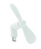 PHAN Hordozható USB ventilátor, fehér