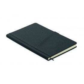 CINCO A5 jegyzetfüzet PU elülső zseb, fekete