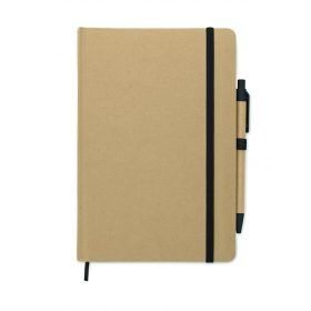 CARATIL A5 notesz újrahaszn. kartonból, fekete