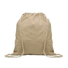   CABETRI COLOUR Újrah. 140g húzózsinóros táska, olajzöld