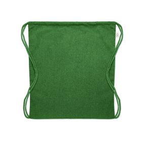   CABETRI COLOUR Újrah. 140g húzózsinóros táska, sötétzöld