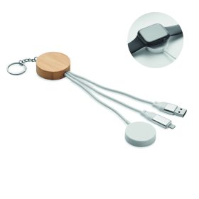 BULE Kulcstartó 4 az 1ben 60W kábel, fehér