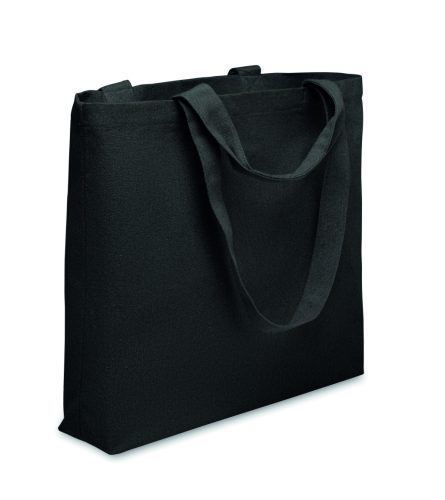 MALDI BEACH Vászon strandtáska 320 g/m², fekete