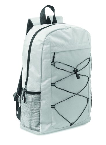 HIGE 600D RPET poliészter hátizsák, fehér