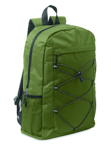 HIGE 600D RPET poliészter hátizsák, sötétzöld