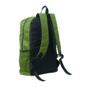 HIGE 600D RPET poliészter hátizsák, sötétzöld