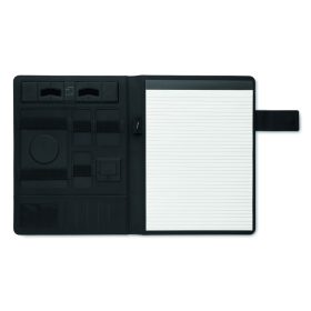 BURGUS A4 mappa vez. nélk. töltővel, fekete