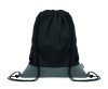 LIBAG RPET és PU húzózsinóros táska, fekete