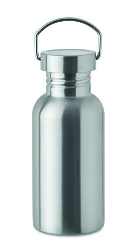 FLORENCE SING Szimplafalú palack 500 ml, fakó ezüst