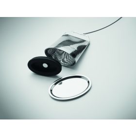 TEAFUSER Rozsdamentes acél teatojás, fekete