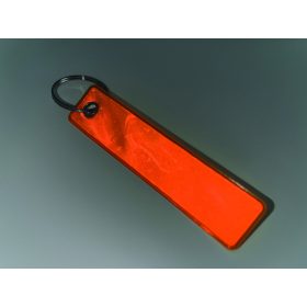 KEYFLECT Fényvisszaverő kulcstartó, PVC, narancssárga