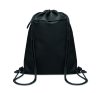 BANGKOK BAG Húzózsinóros táska, 600D RPET, fekete