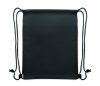 BANGKOK BAG Húzózsinóros táska, 600D RPET, fekete