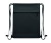 BANGKOK BAG Húzózsinóros táska, 600D RPET, fekete