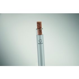 BERGAMO + Újrahaszn.alumínium golyóstoll, fakó ezüst