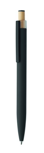 BERGAMO ++ Újrahaszn.alumínium golyóstoll, fekete