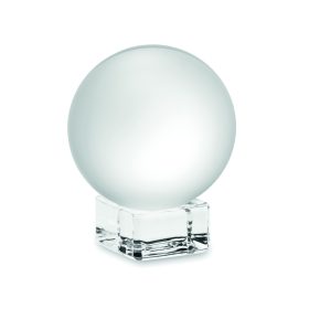 GLASSWARD Gömb üveg díj/emlékplakett, fa