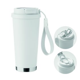 TOPAZ LARGE Duplafalú pohár 500 ml, fehér