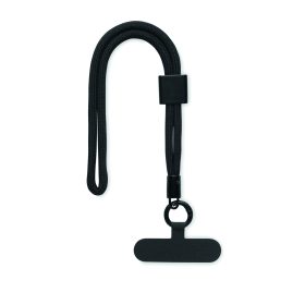 NONETTE WRIST RPET zsinór telefontartó pánt, fekete