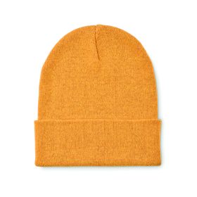 BEANIX Kötött sapka mandzsettával, sárga