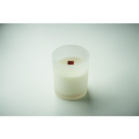 KIVAS WOOD Növényi viaszgyertya 80 g, fehér